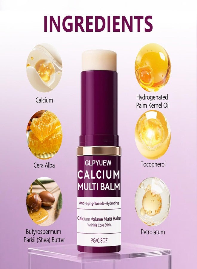 GLPYUEW Cemenrete Calcium Multi Balm, Korean Collagen Moisturing Stick,Calcium Volume Multi Balm, Wrinkle Core Stick, cemenrete calcium multi balm anti-aging, sagging, wrinkles (Pack of 2) - Image 5